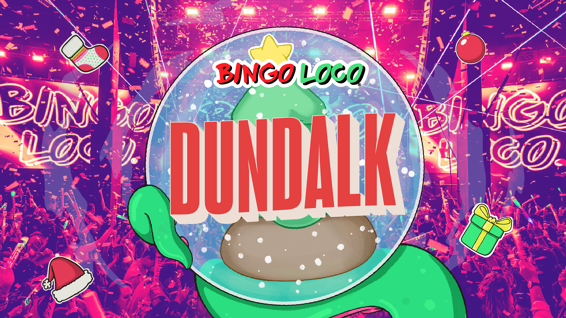 artwork for bingo loco show in dundalk