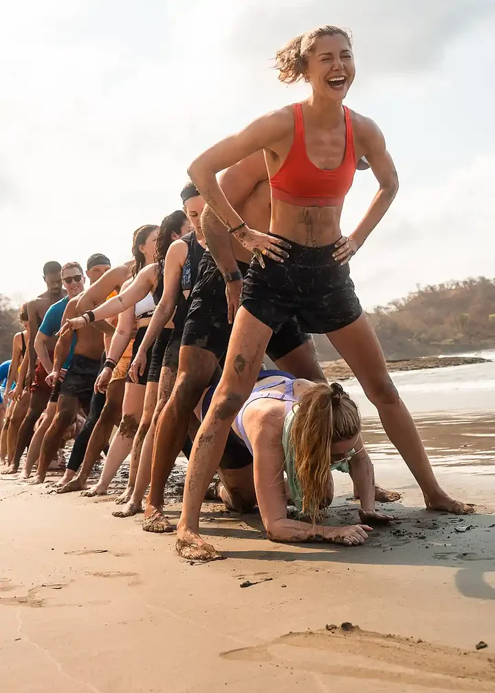 Sunset yoga deck