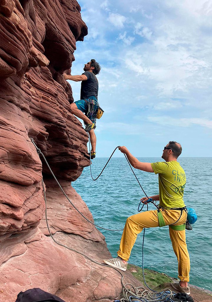 kookooclimbclimberinarbroathsportclimbing