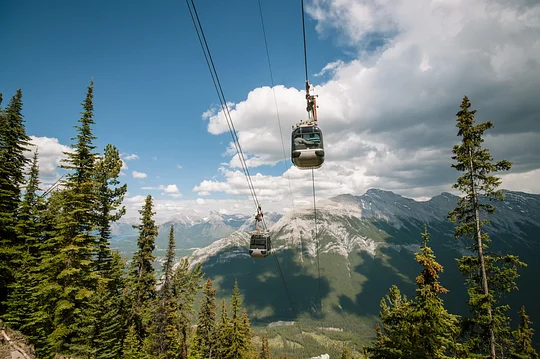 Ride the Banff Gondola up for lunch with sweeping mountain views