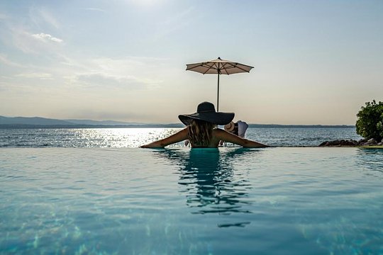 Soak in the Italian sun while you gaze out over Lake Garda