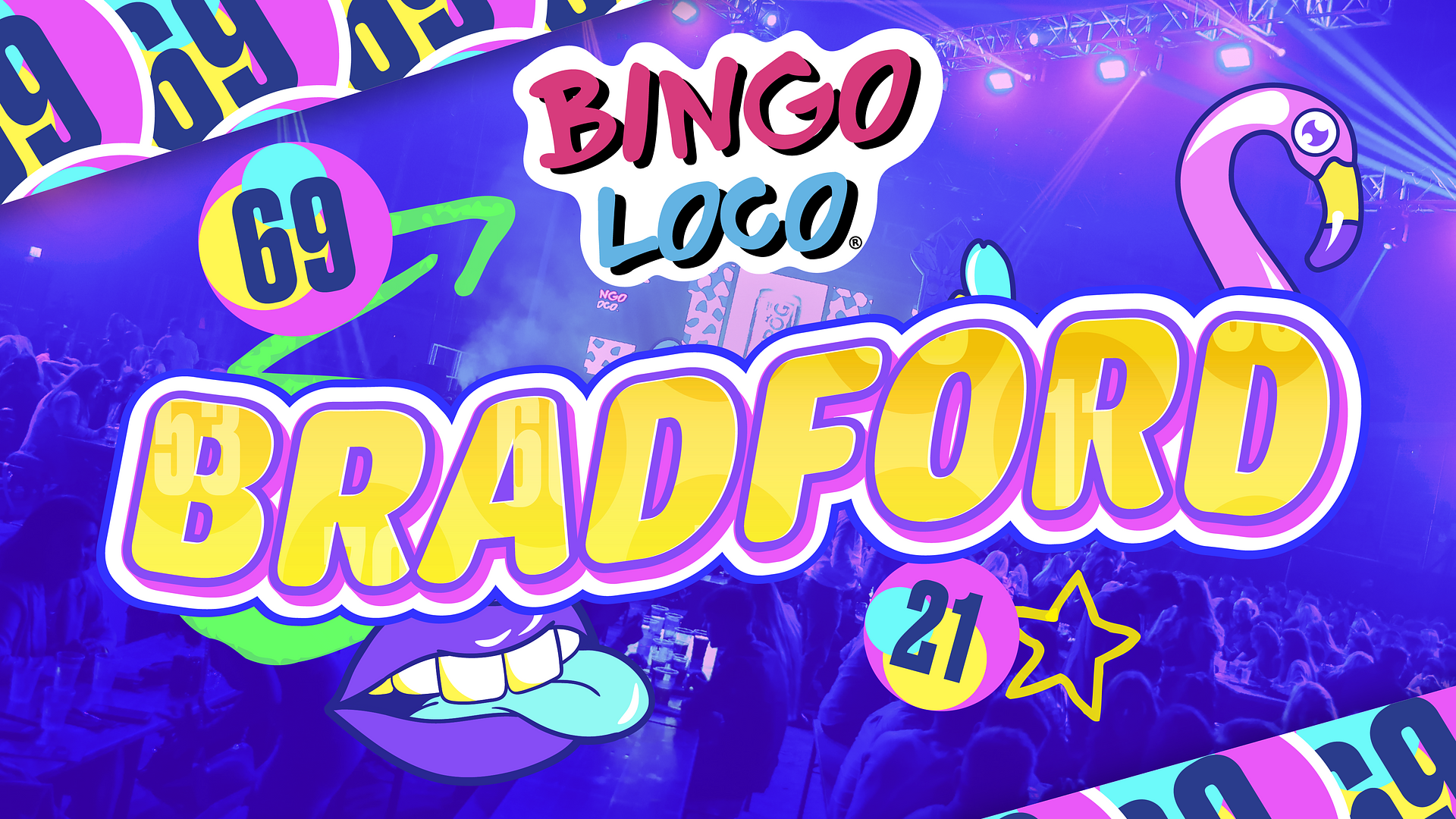 artwork for bingo loco show in chelmsford