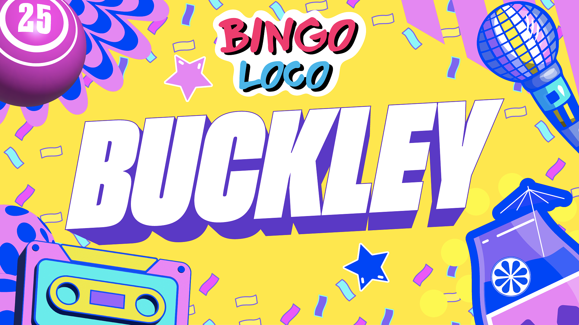 artwork for bingo loco show in buckley