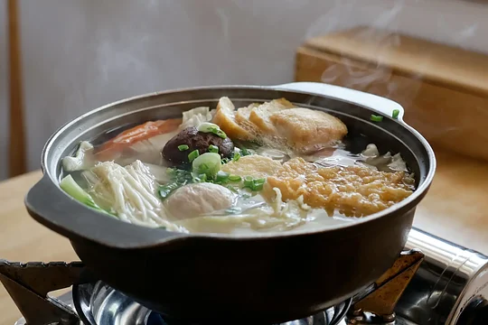 Enjoy a Shabu Shabu dinner with new friends