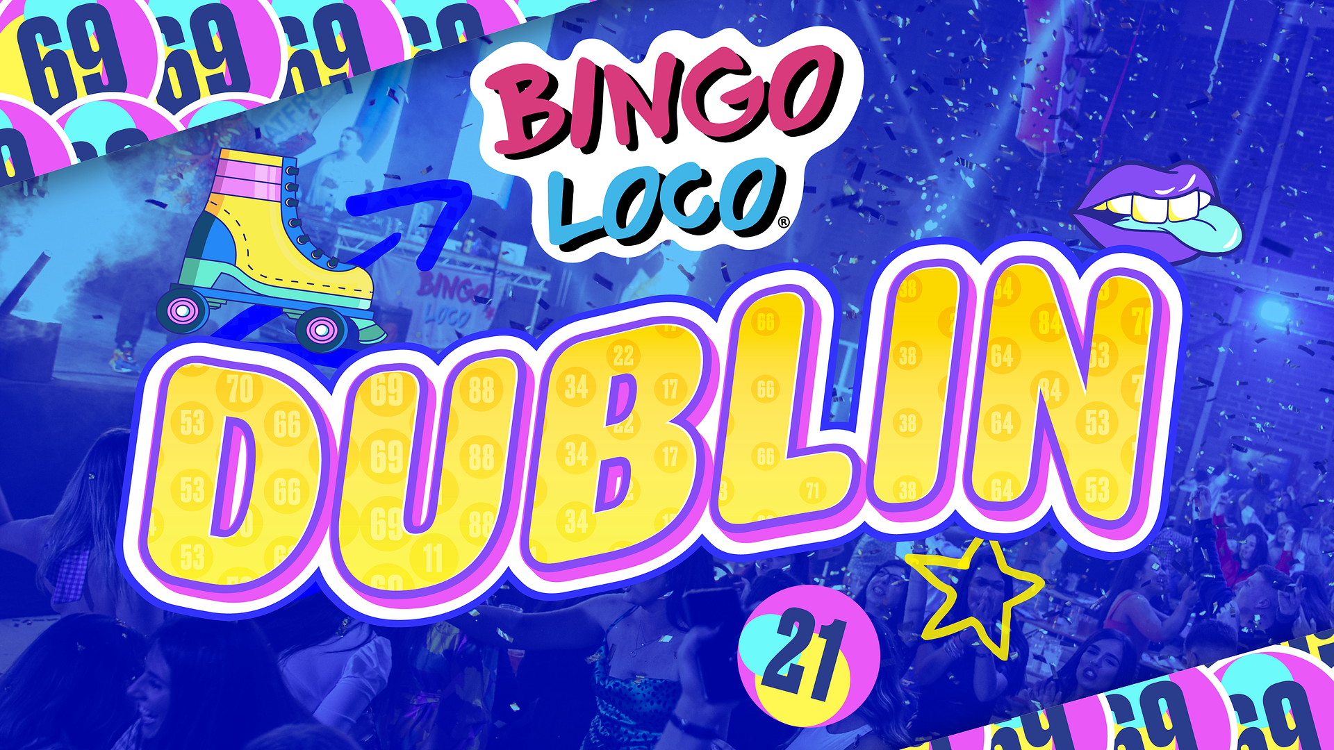 artwork for bingo loco show in dublin