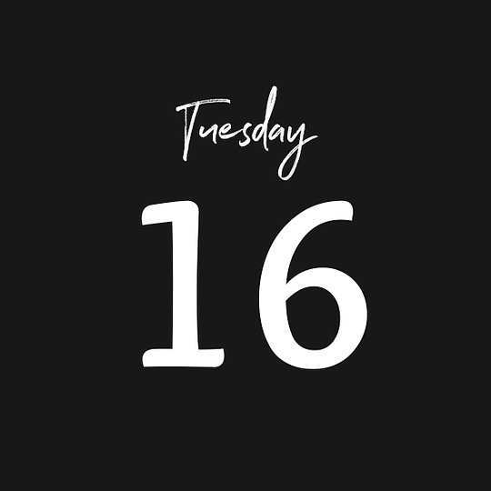 TUESDAY 16/09/2025