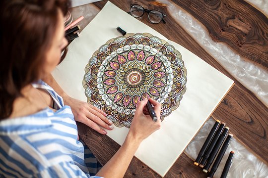 Try your hand at creative art expression to honor your journey