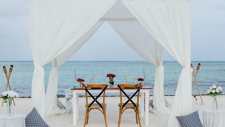 Romantic Dinner with Cabana Setup For Two (Resort Experience)  