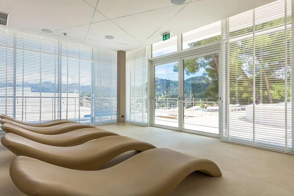The spa and wellness centre at the resort on Lopud