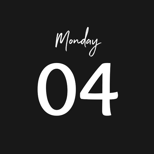 MONDAY 04/08/2025