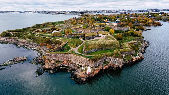 Embrace the beauty of Suomenlinna Sea Fortress, a UNESCO heritage site