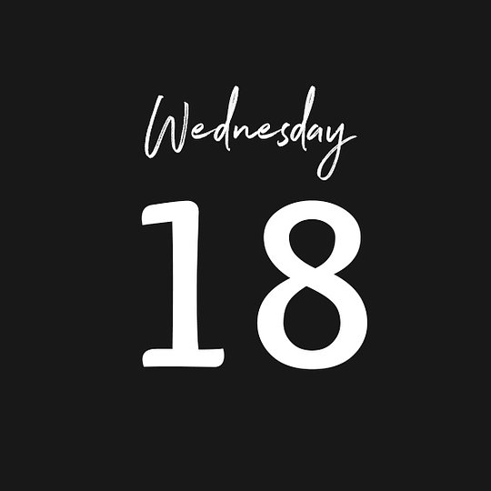 WEDNESDAY 18/06/2025