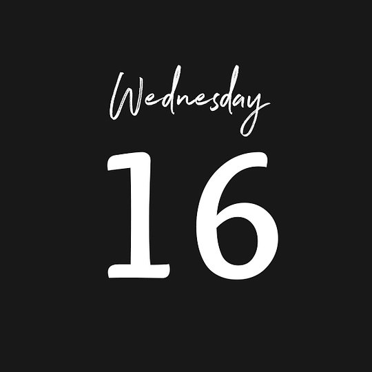 WEDNESDAY 16/07/2025