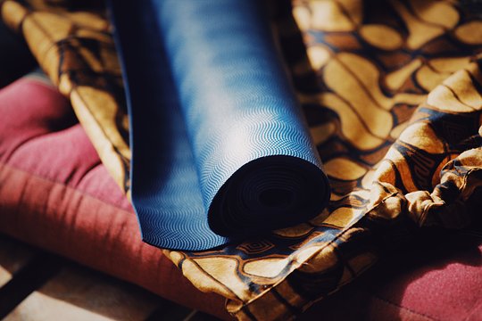 Yoga matt, blanket or cushion