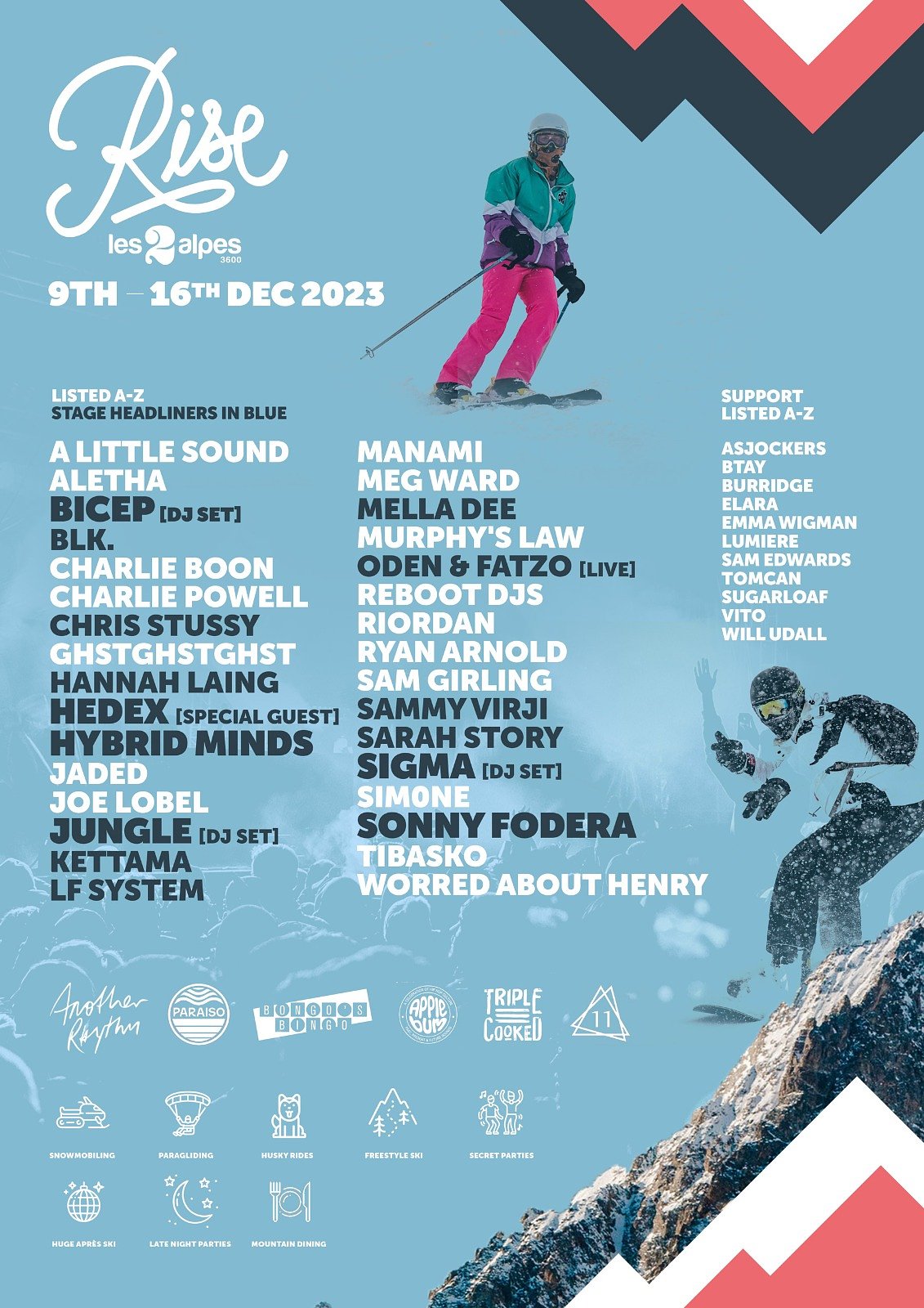 Rise 2023  lineup poster