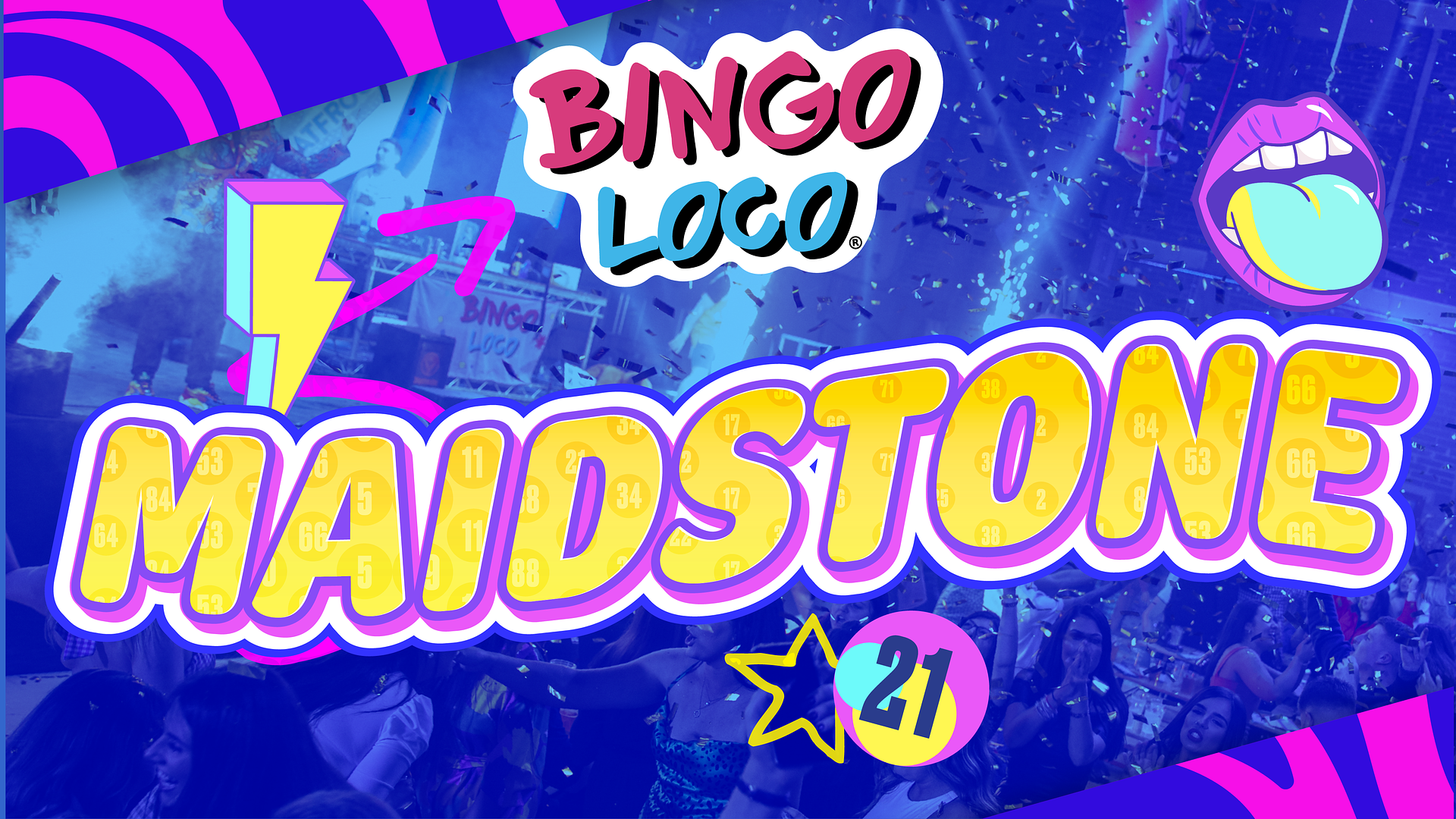 artwork for bingo loco show in maidstone