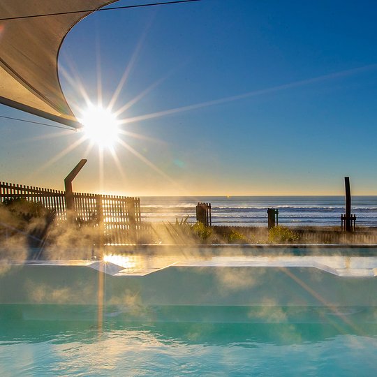 Relax and unwind at He Puna Taimoana hot salted pools