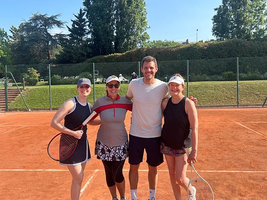 Cheer from the Sidelines: A Tennis Spectator Morning