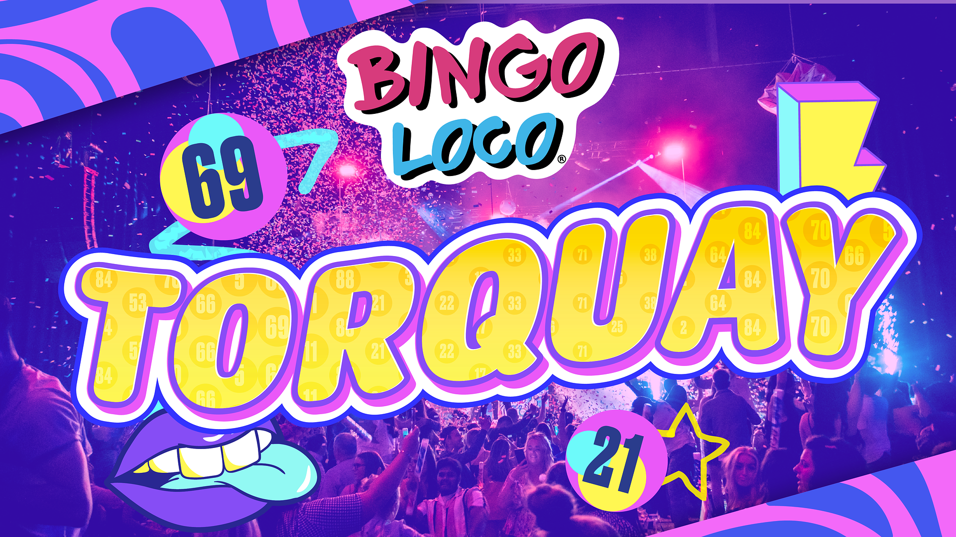 artwork for bingo loco show in torquay
