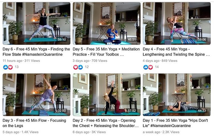 FacebookYogaVideos