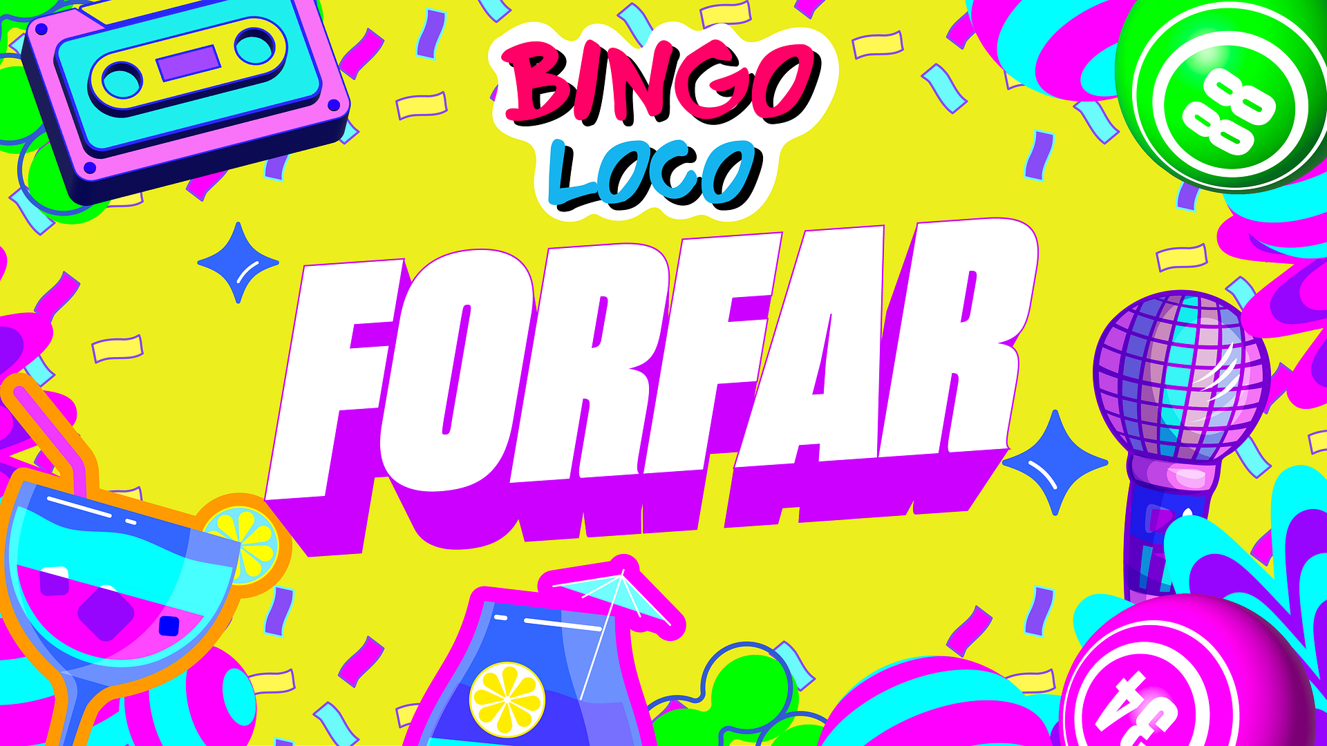 artwork for bingo loco show in forfar