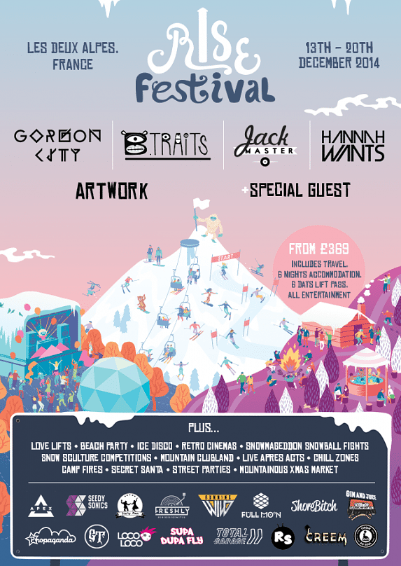 Rise 2014 lineup poster