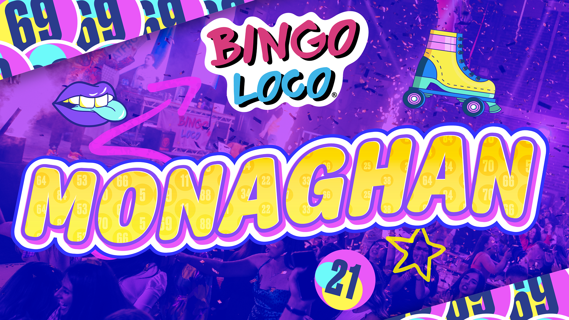 artwork for bingo loco show in monaghan