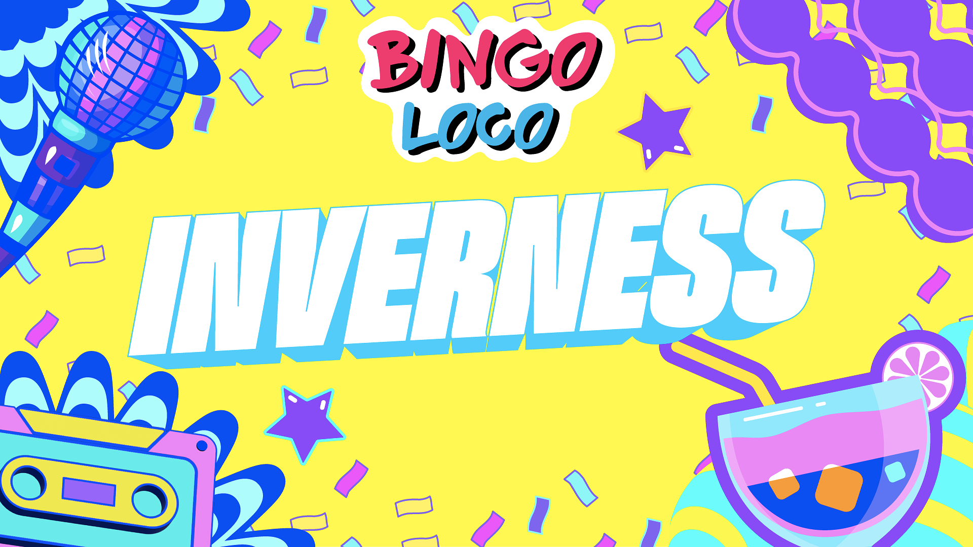 artwork for bingo loco show in inverness