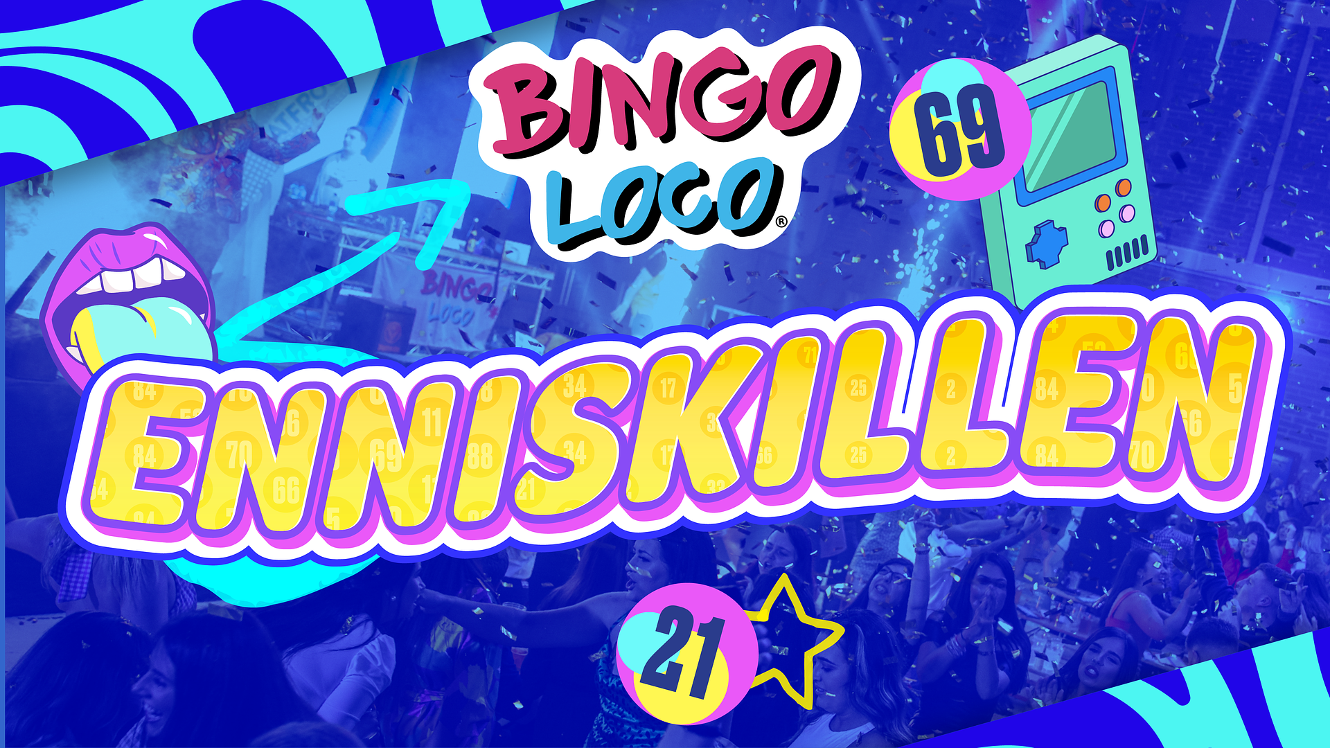 artwork for bingo loco show in enniskillen