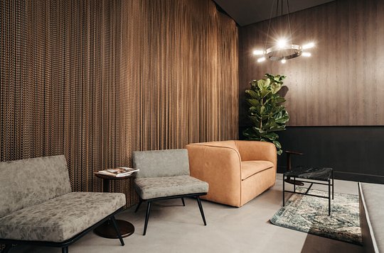 Spacious reception area