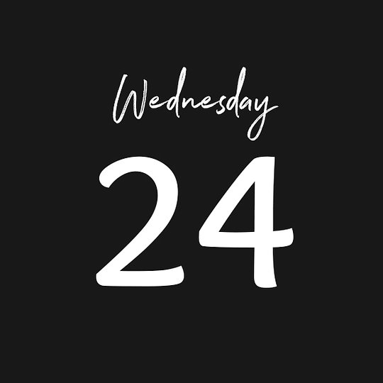 WEDNESDAY 24/09/2025