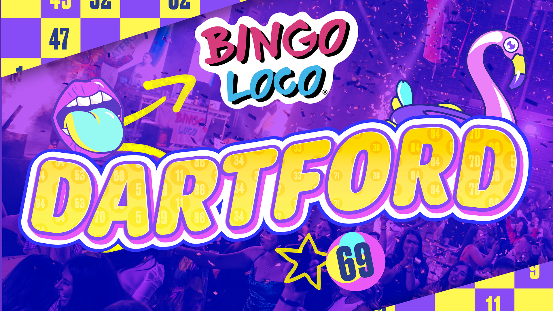 artwork for bingo loco show in dartford