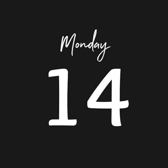 MONDAY 14/07/2025