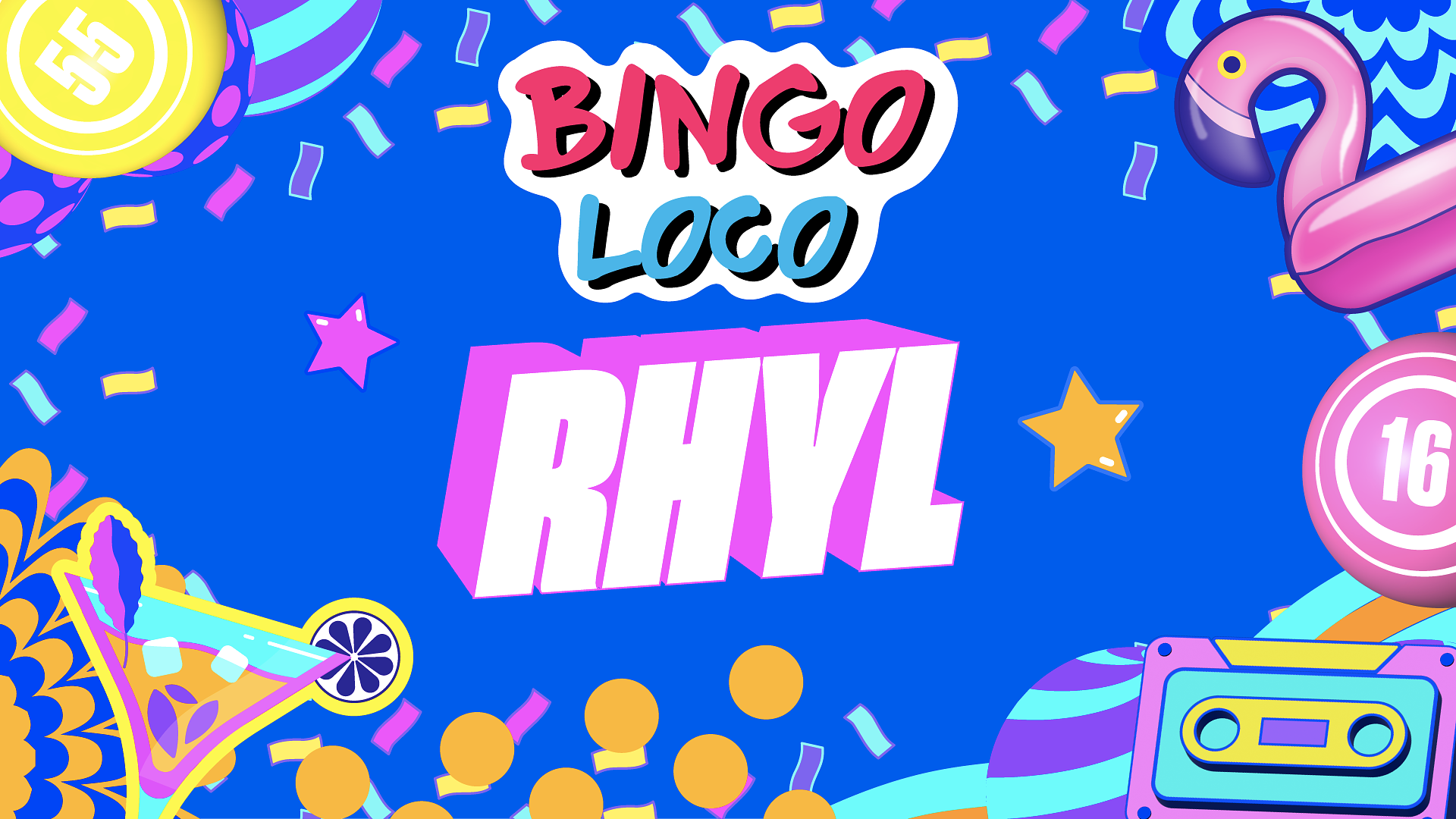 artwork for bingo loco show in rhyl