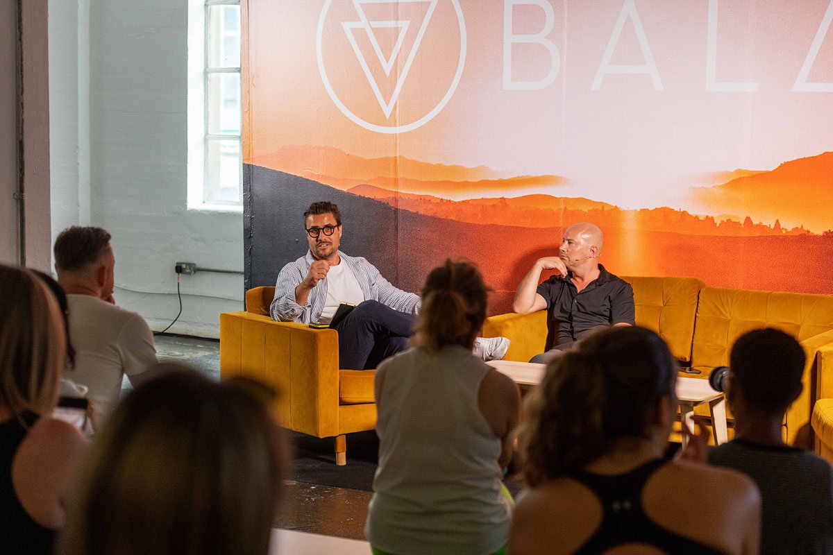 A presentation on the Press & Trade Experience day at Balance Festival