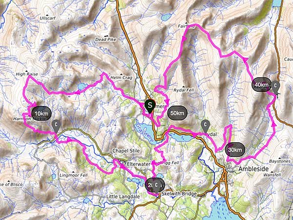 Lake District Ultra & Long Routes Live tracking