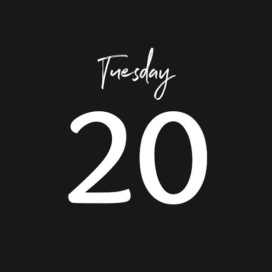 TUESDAY 20/05/2025