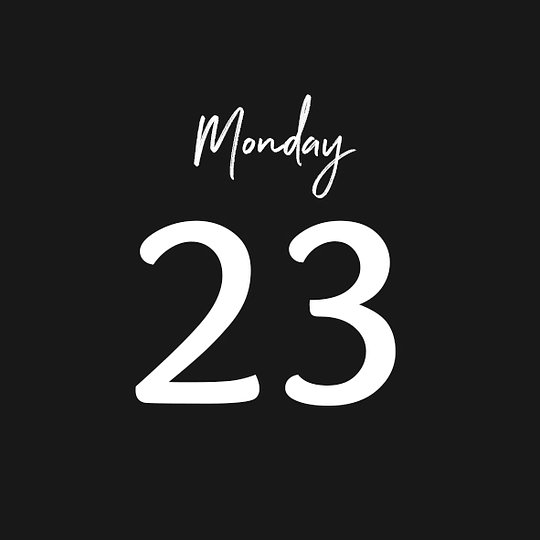 MONDAY 23/06/2025