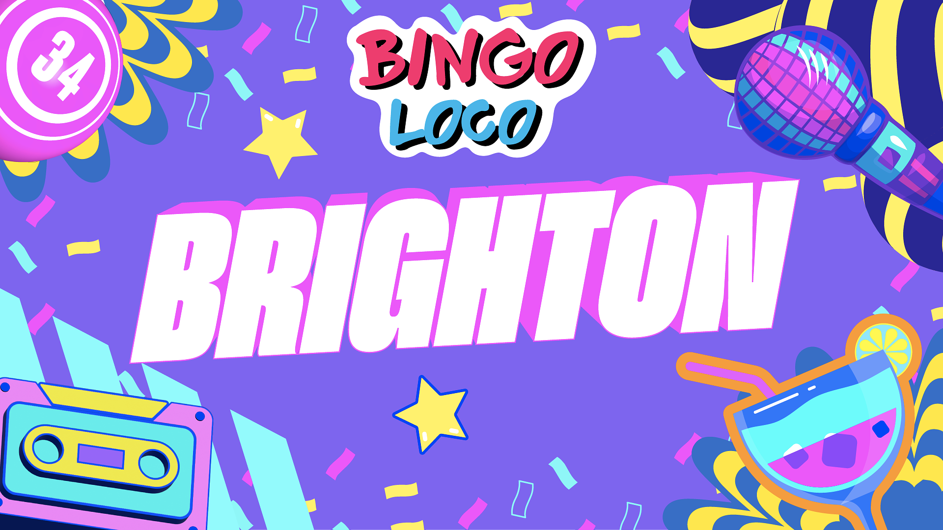 artwork for bingo loco show in brighton