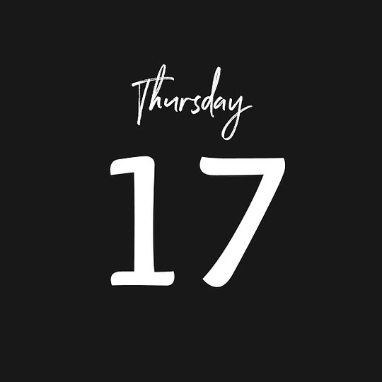 THURSDAY 17/07/2025