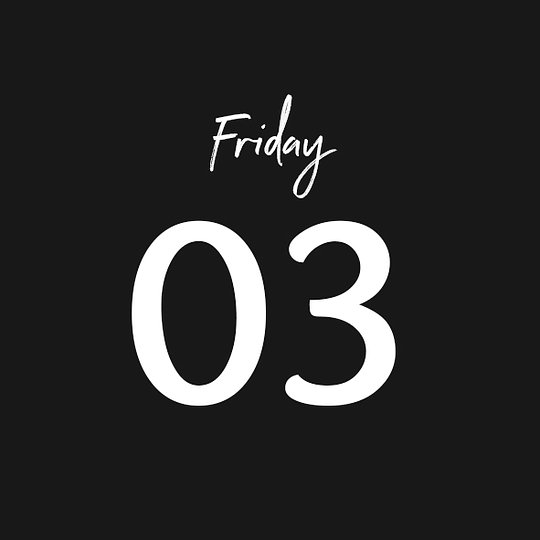 FRIDAY 03/10/2025