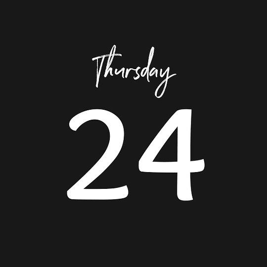 THURSDAY 24/04/2025