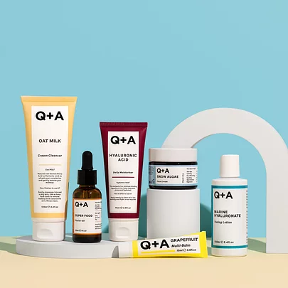 Q&A products displayed