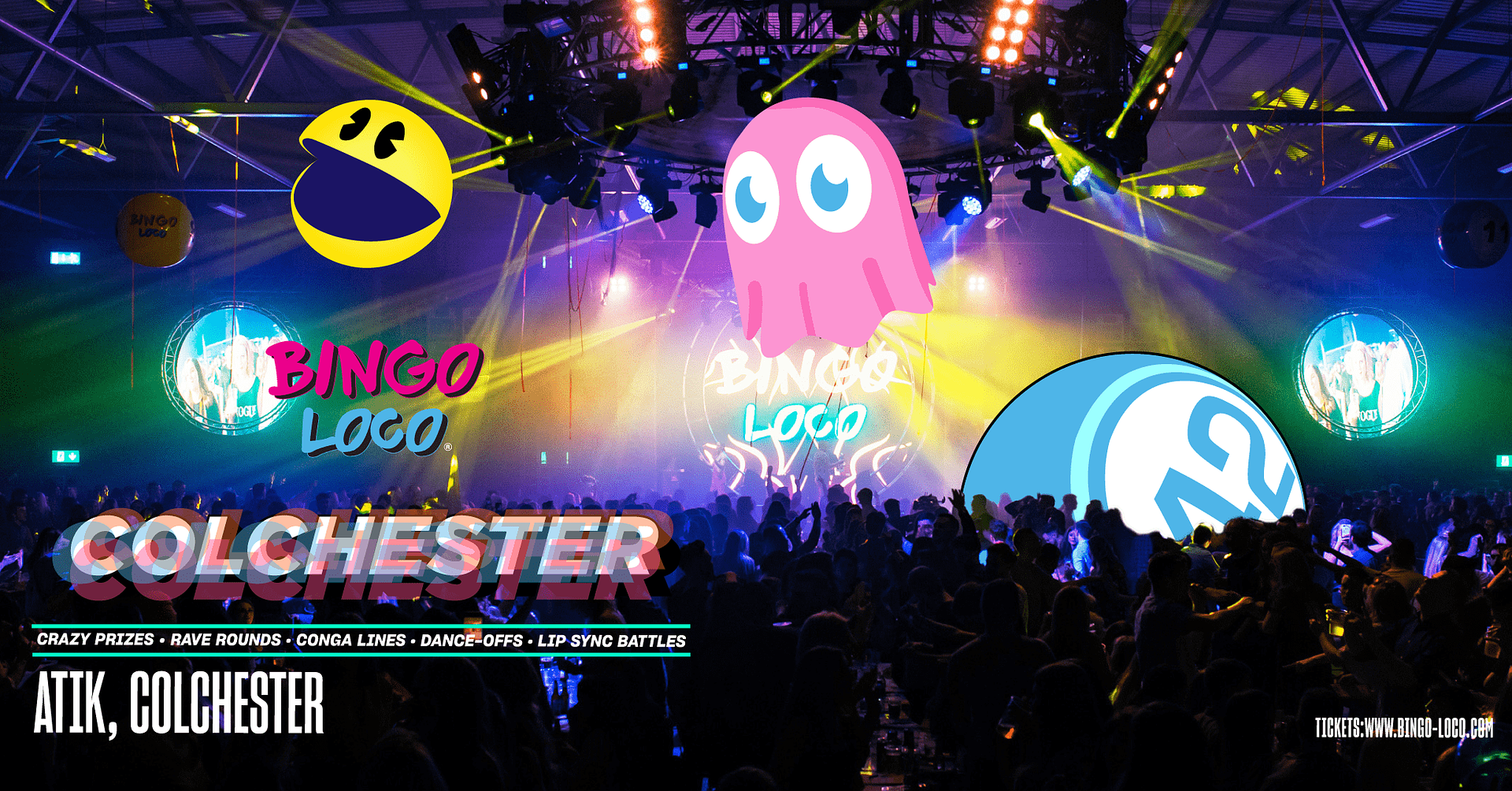 artwork for bingo loco show in colchester