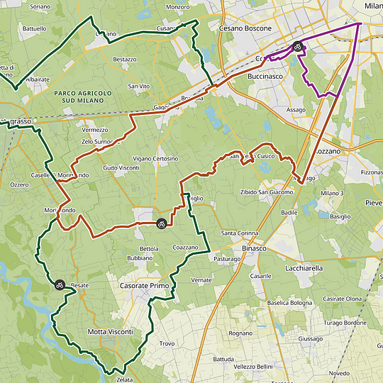 The routes
