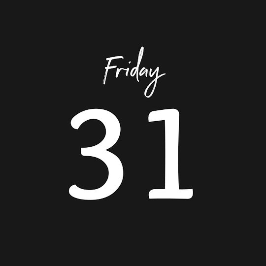 FRIDAY 31/10/2025