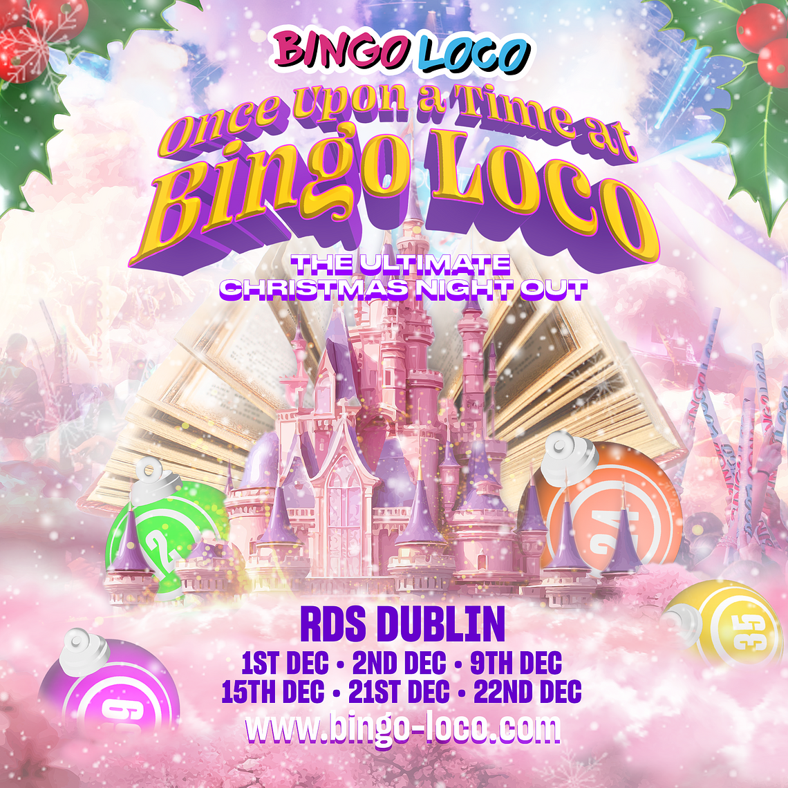 artwork for bingo loco show in dublin