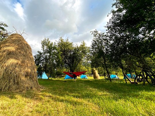 Rest in a tented camp