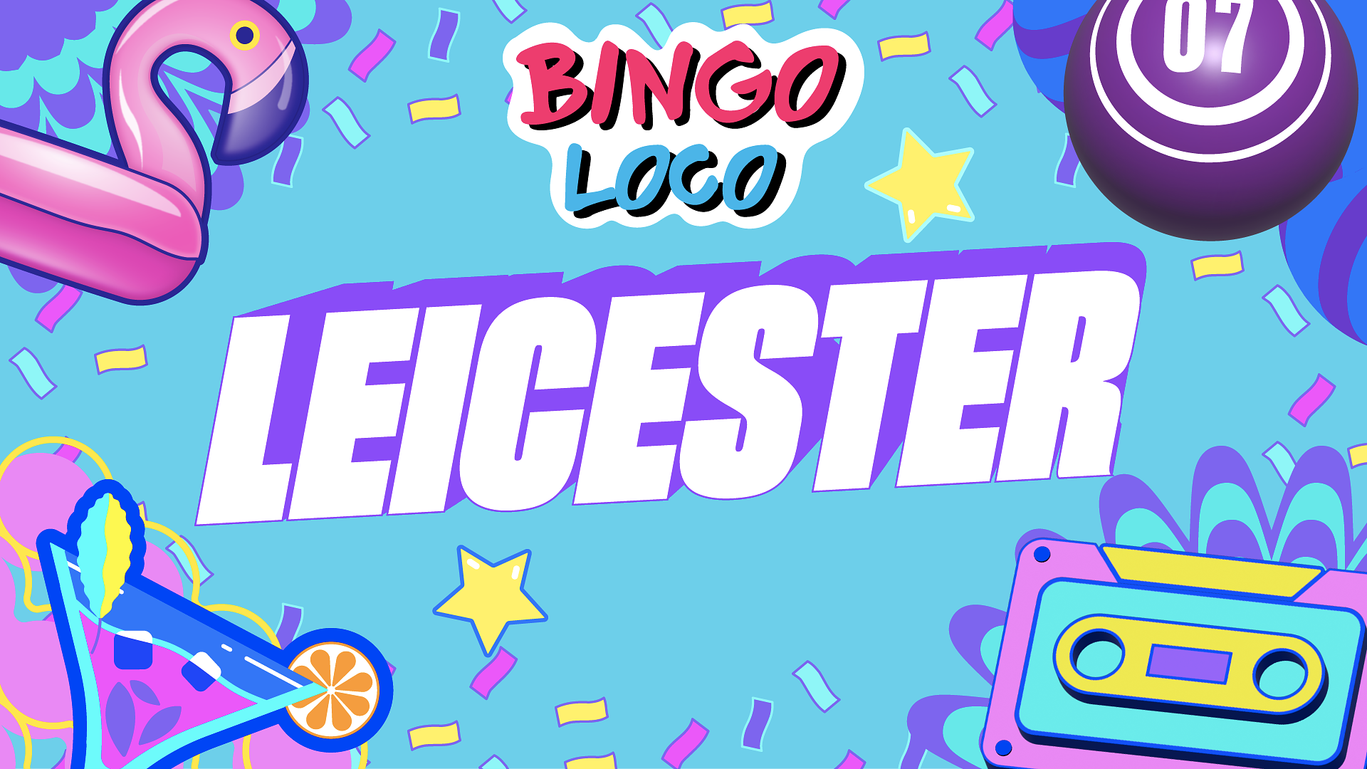 artwork for bingo loco show in leicester