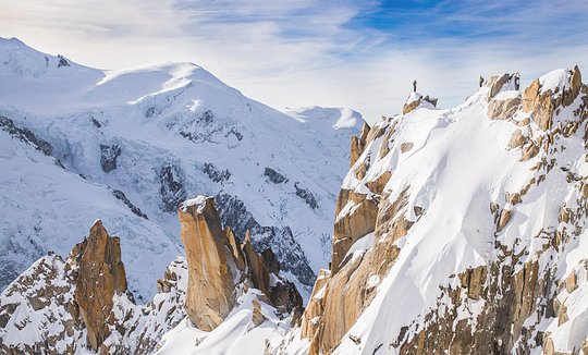 Arête des Cosmiques IV 250m (Aiguille du Midi)